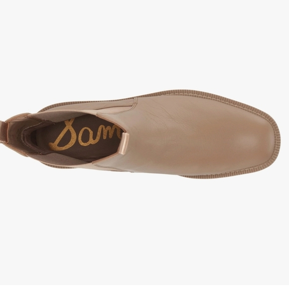 NEW Sam Edelman Women's Tan Chelsea Boots Size 9 leather upper - Picture 4 of 16